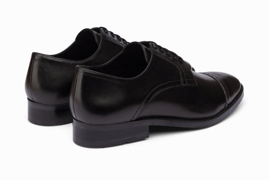 Cap Toe Brogue Derby - Black