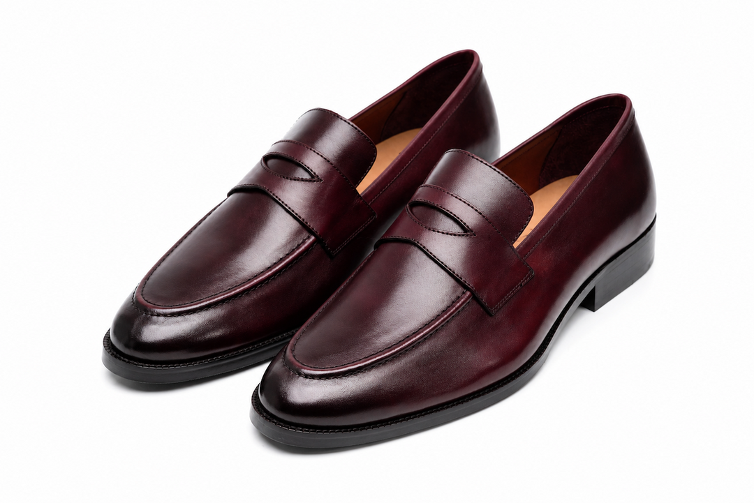 Soft Unlined Penny Loafer - Burgundy