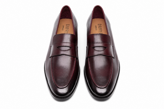 Soft Unlined Penny Loafer - Burgundy