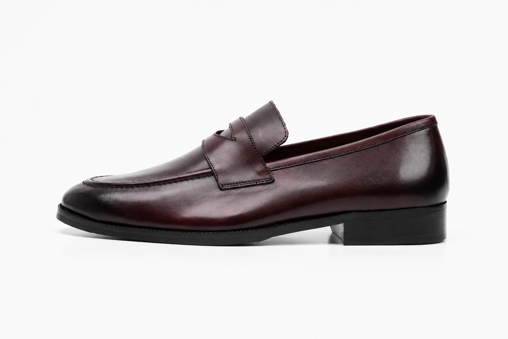 Soft Unlined Penny Loafer - Burgundy