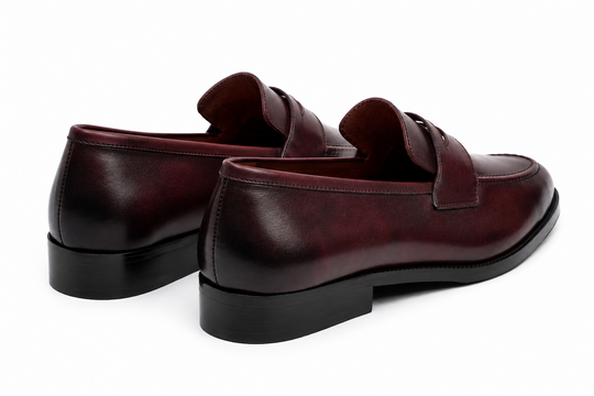 Soft Unlined Penny Loafer - Burgundy