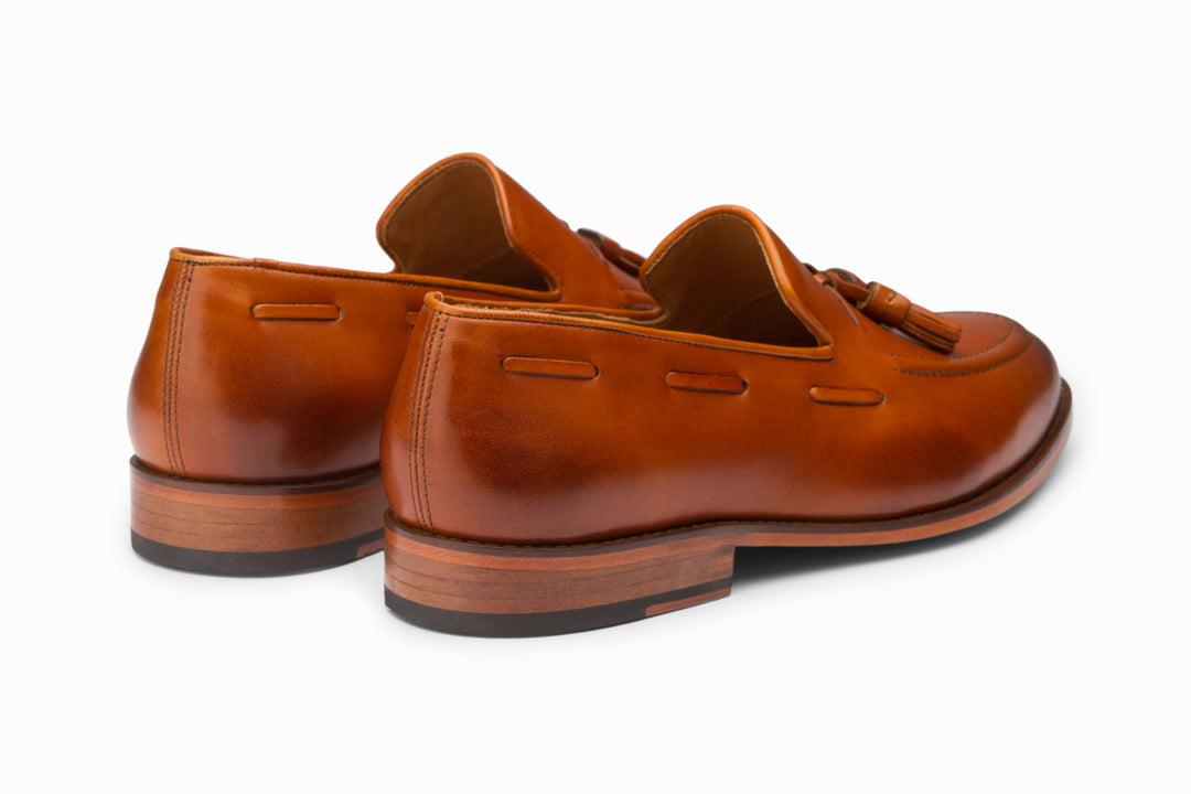 PHIGVEL ★TASSELED LOAFER ★8 1/2 ★D.BROWN Tassel Loafers - Klasyczne Buty